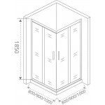 Душевой уголок GOOD DOOR LATTE WTW-SP-C-WE (2 артикула)